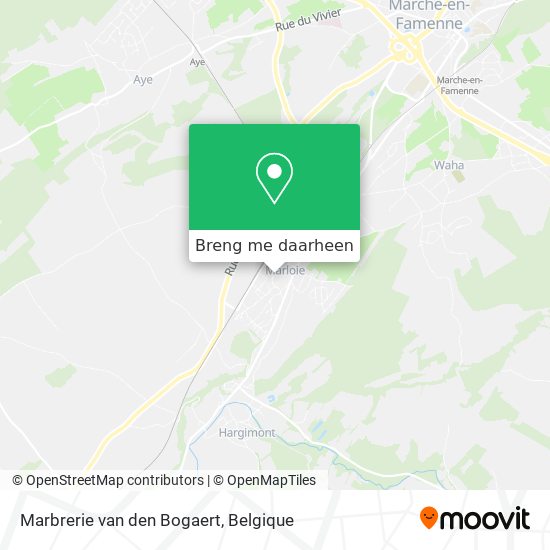 Marbrerie van den Bogaert kaart