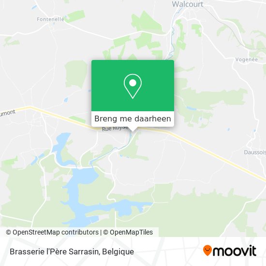 Brasserie l'Père Sarrasin kaart