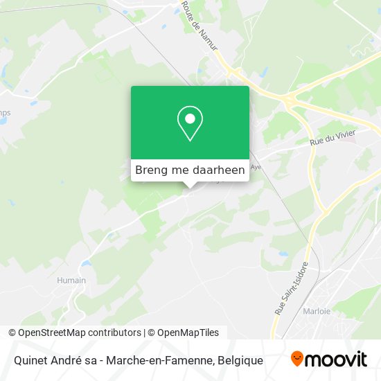 Quinet André sa - Marche-en-Famenne kaart