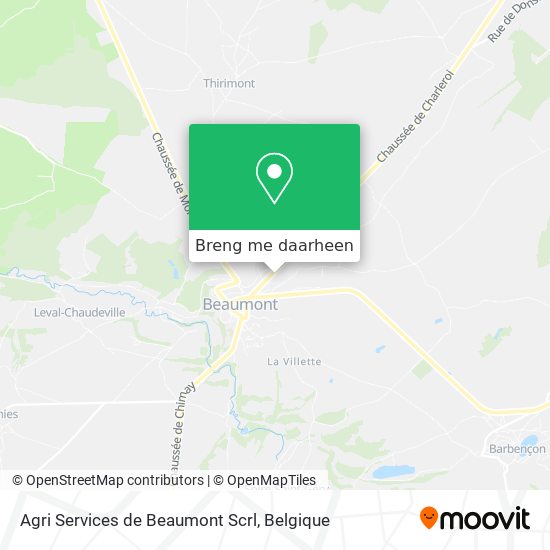 Agri Services de Beaumont Scrl kaart