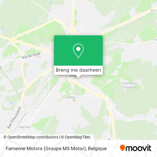 Famenne Motors (Groupe MS Motor) kaart