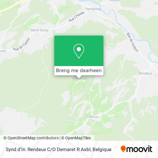 Synd.d'In. Rendeux C / O Demaret R Asbl kaart