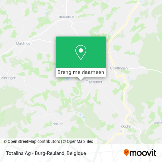 Totalina Ag - Burg-Reuland kaart