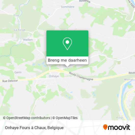 Onhaye Fours à Chaux kaart