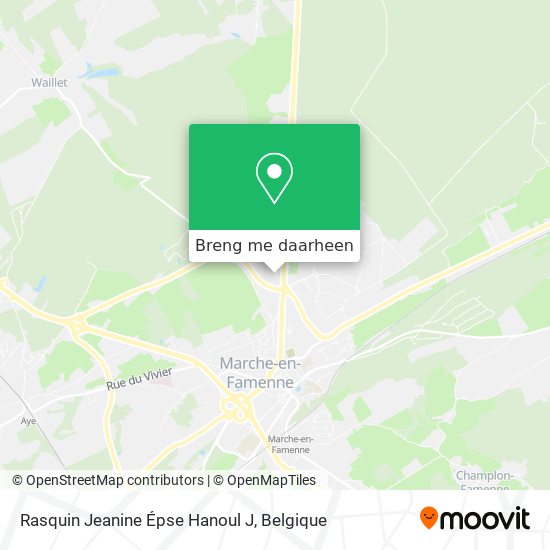 Rasquin Jeanine Épse Hanoul J kaart