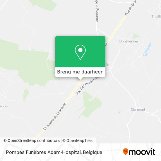 Pompes Funèbres Adam-Hospital kaart