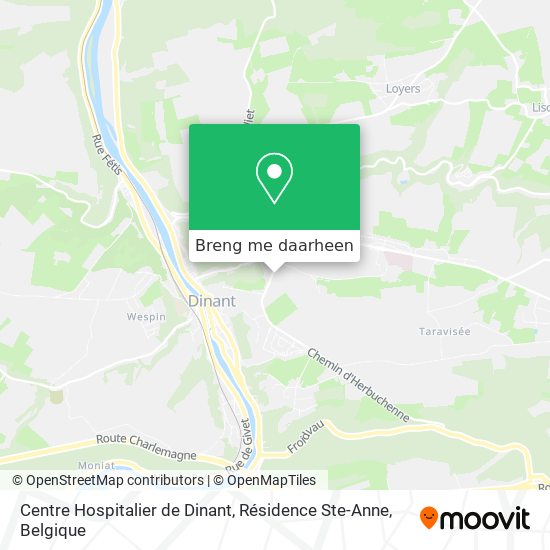 Centre Hospitalier de Dinant, Résidence Ste-Anne kaart
