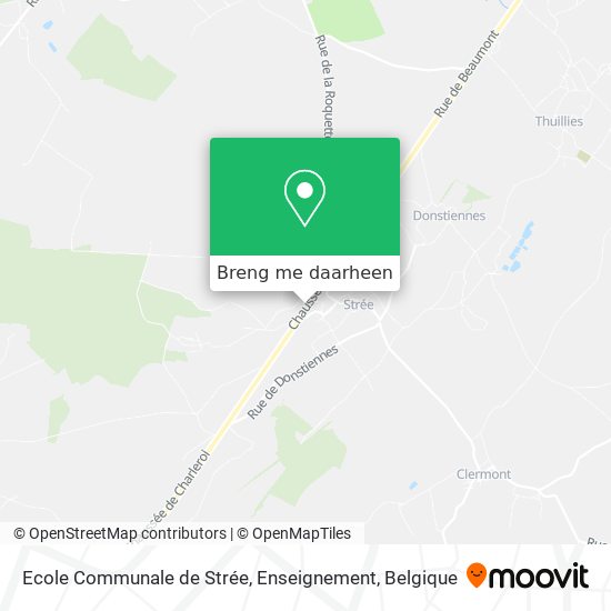 Ecole Communale de Strée, Enseignement kaart
