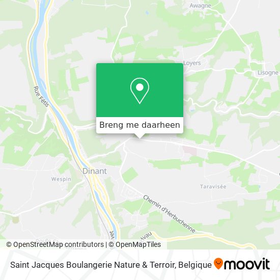 Saint Jacques Boulangerie Nature & Terroir kaart