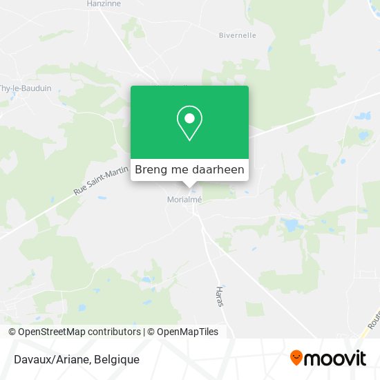 Davaux/Ariane kaart