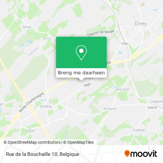 Rue de la Bouchaille 10 kaart