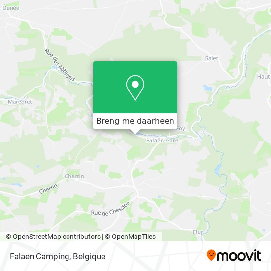 Falaen Camping kaart