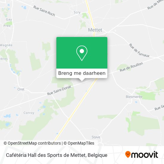 Cafétéria Hall des Sports de Mettet kaart
