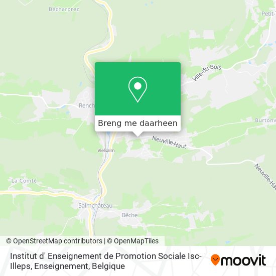 Institut d' Enseignement de Promotion Sociale Isc-Illeps, Enseignement kaart