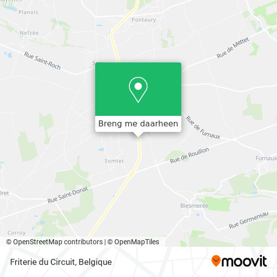 Friterie du Circuit kaart