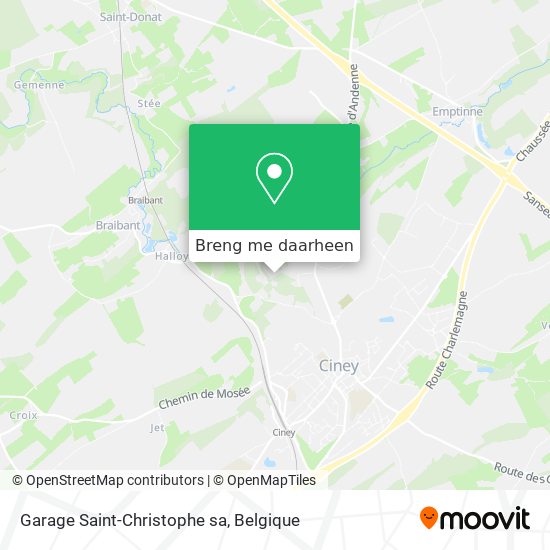 Garage Saint-Christophe sa kaart