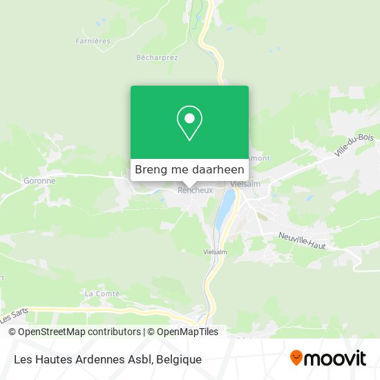 Les Hautes Ardennes Asbl kaart