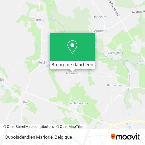 Duboisdendien Marjorie kaart