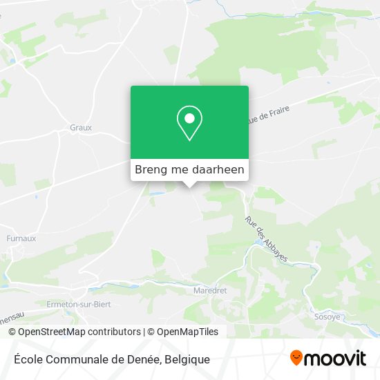École Communale de Denée kaart