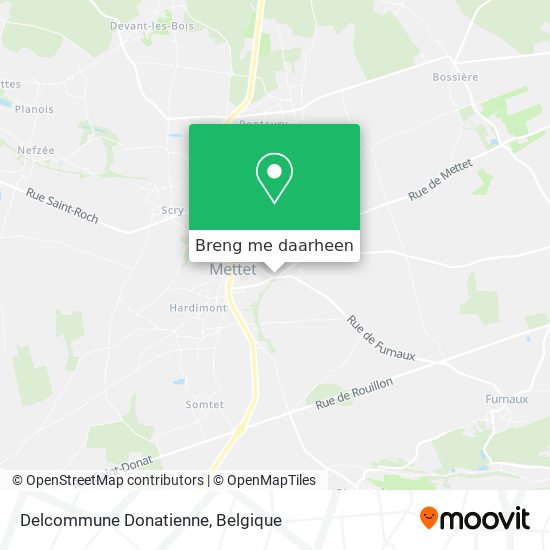 Delcommune Donatienne kaart