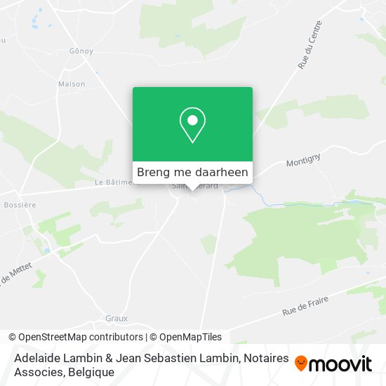 Adelaide Lambin & Jean Sebastien Lambin, Notaires Associes kaart