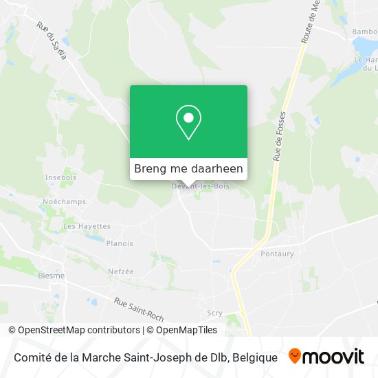 Comité de la Marche Saint-Joseph de Dlb kaart