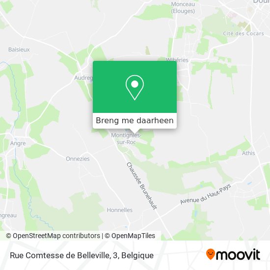 Rue Comtesse de Belleville, 3 kaart