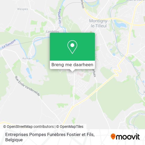 Entreprises Pompes Funèbres Fostier et Fils kaart