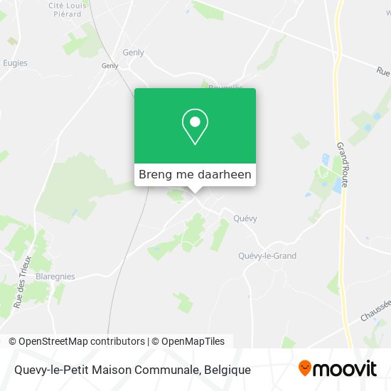 Quevy-le-Petit Maison Communale kaart