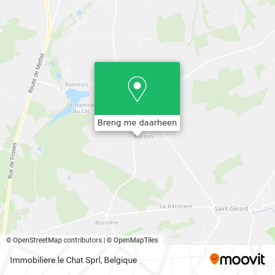 Immobiliere le Chat Sprl kaart