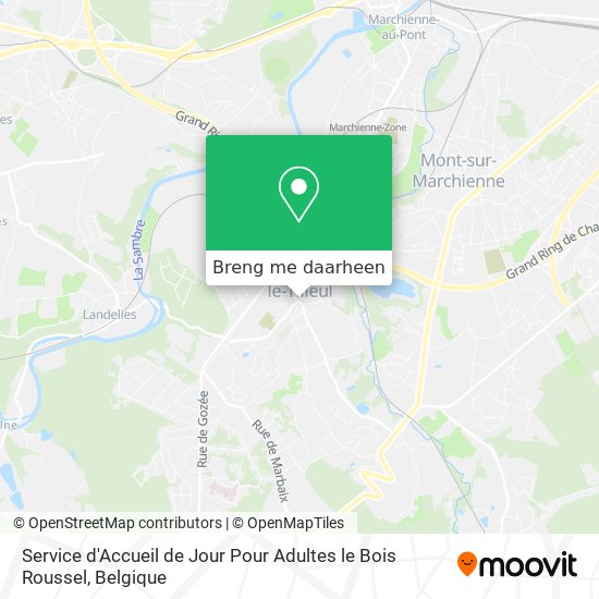 Service d'Accueil de Jour Pour Adultes le Bois Roussel kaart
