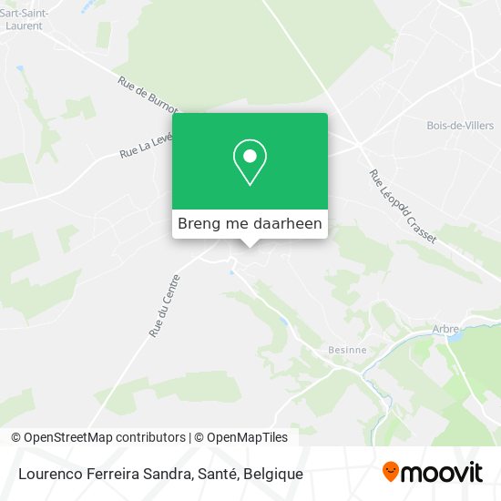 Lourenco Ferreira Sandra, Santé kaart