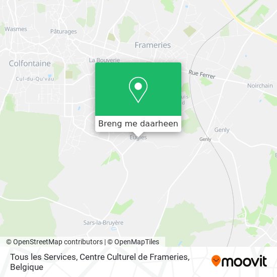 Tous les Services, Centre Culturel de Frameries kaart
