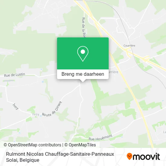 Rulmont Nicolas Chauffage-Sanitaire-Panneaux Solai kaart