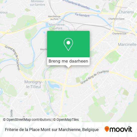 Friterie de la Place Mont sur Marchienne kaart