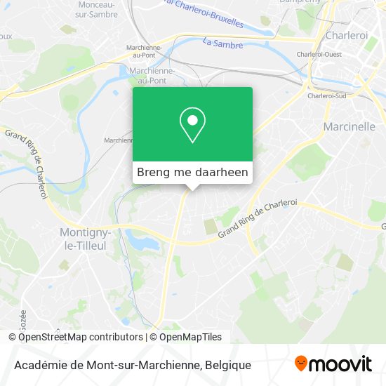 Académie de Mont-sur-Marchienne kaart