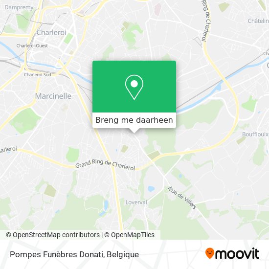 Pompes Funèbres Donati kaart