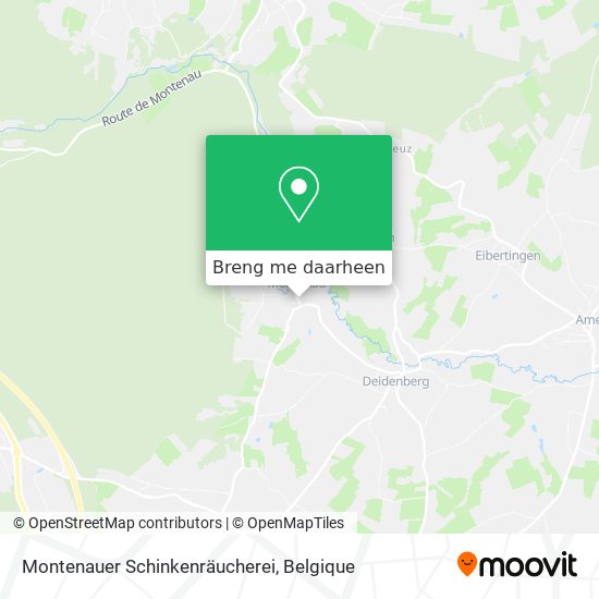 Montenauer Schinkenräucherei kaart