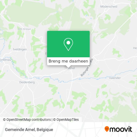 Gemeinde Amel kaart