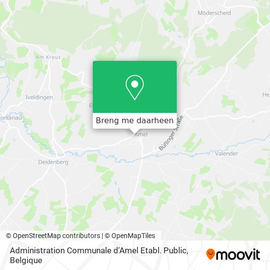 Administration Communale d'Amel Etabl. Public kaart
