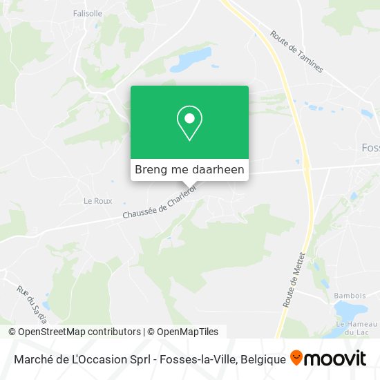 Marché de L'Occasion Sprl - Fosses-la-Ville kaart