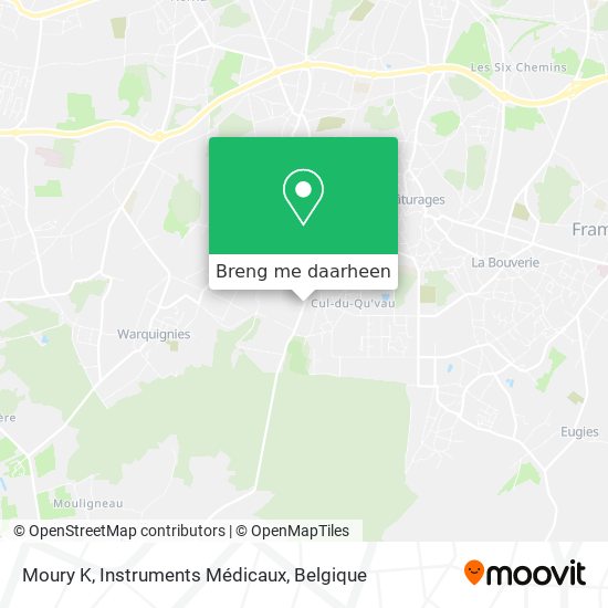 Moury K, Instruments Médicaux kaart