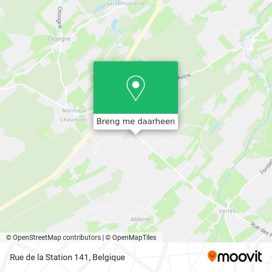 Rue de la Station 141 kaart