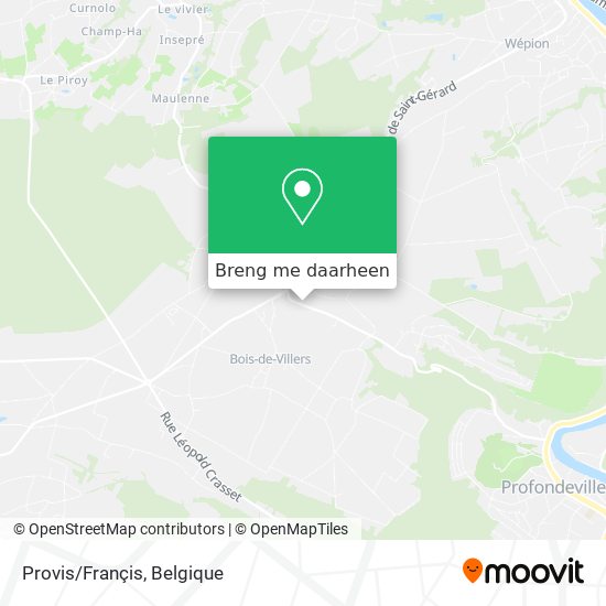 Provis/Françis kaart