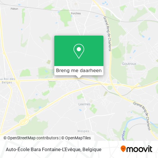 Auto-École Bara Fontaine-L'Evêque kaart