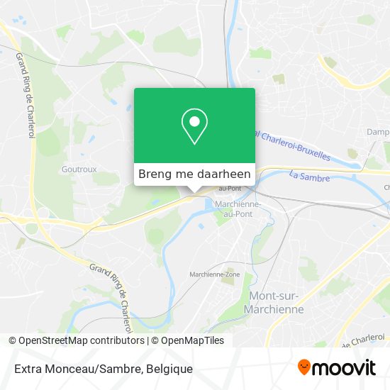 Extra Monceau/Sambre kaart