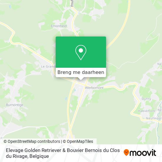 Elevage Golden Retriever & Bouvier Bernois du Clos du Rivage kaart