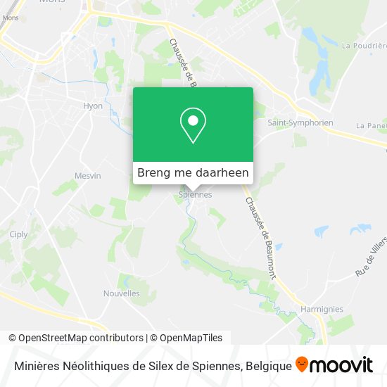Minières Néolithiques de Silex de Spiennes kaart