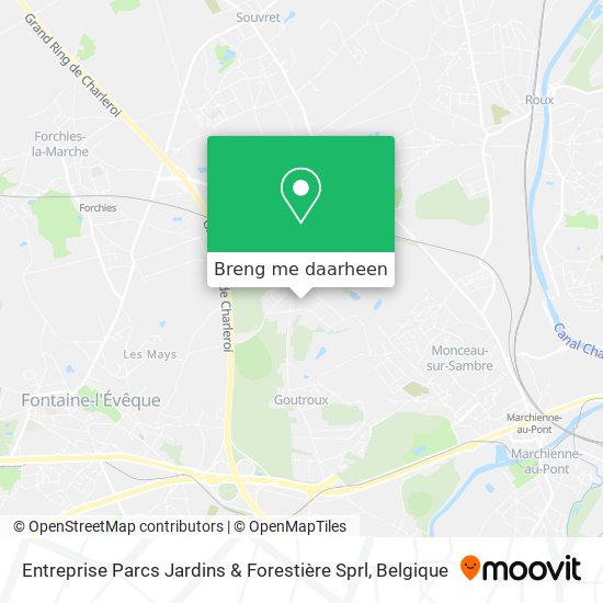 Entreprise Parcs Jardins & Forestière Sprl kaart