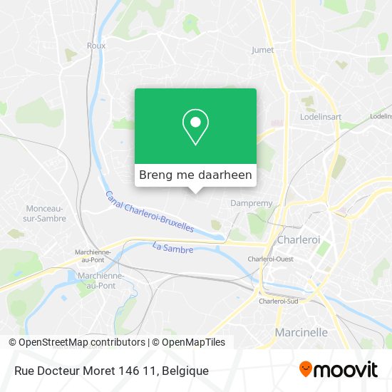 Rue Docteur Moret 146 11 kaart